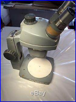 Vintage Magnifier Bausch Lomb Microscope with glass animal tissue slides science