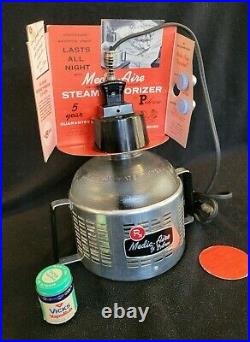 Vintage Medic-Aire by Poloron Steam Vaporizer -Antique Medical Equipment