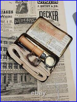 Vintage Medical Davis Co SAFETY SNAKE BITE KIT First Aid Kit In Tin