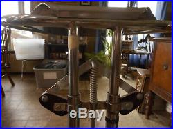 Vintage Medical Dental Table Instrument Table Equipment Removable Tray Boren