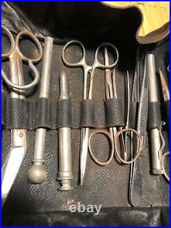 Vintage Medical Doctor Instruments Equipment in Original Case/Bag Steel