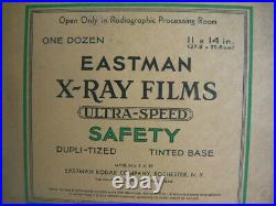 Vintage Medical Equipment 11 X 14 Eastman X-ray Films Ultra Speed New-old Stock