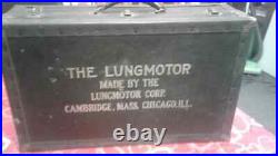 Vintage Medical Equipment 1920's Lungmotor withbox & instructions