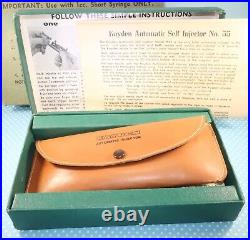 Vintage Medical Equipment Automatic Injector Syringes Kayden Case & Box 1950s