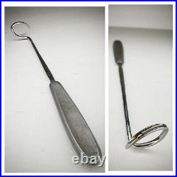 Vintage Medical Instrument Surgical deschamps ligature needle carrier Oddities