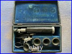 Vintage Medical Instruments in Bausch & Lomb Case Opthalmoscope & Assortment