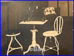 Vintage Medical Office Framed Degree Chair Equipment RPPC Interior Photo