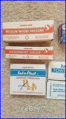 Vintage Medical Supplies collection joblot as old stock but unused