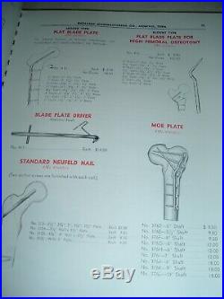 Vintage Medical Surgeon Trade catalog Orthopedic Fracture Tools Equipment 1965