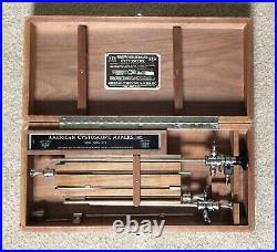 Vintage Medical Surgical Brown-Buerger Cystoscope, Nice Wood Case, Set Oddities