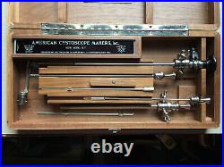 Vintage Medical Surgical Brown-Buerger Cystoscope, Nice Wood Case, Set Oddities