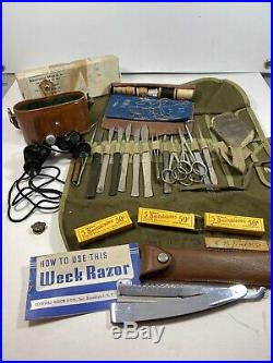 Vintage Medical/Surgical Field Kit with Misc Equipment & supplies See photo, List