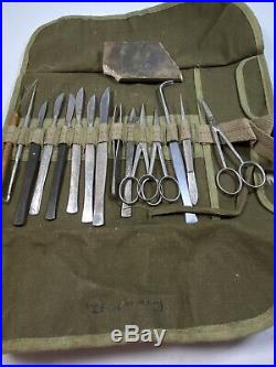 Vintage Medical/Surgical Field Kit with Misc Equipment & supplies See photo, List