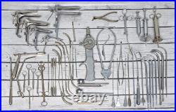 Vintage Medical Surgical Instrument Tools Lot Parts Repair As Is