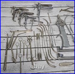 Vintage Medical Surgical Instrument Tools Lot Parts Repair As Is