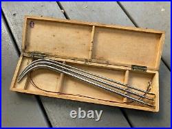 Vintage Medical / Surgical Tool Equipment in Fitted Wood Case (12 x 3 x 1)