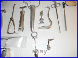 Vintage Medical Tools Gynecologist Surgical Equipment Doctor Instruments