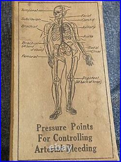 Vintage Medical Tourniquet Mine Safety Appliances Co. Halloween Skeleton Image