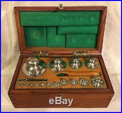 Vintage Metric Calibration Weight Set-1g to 5kg-In Exquisite Wooden Box