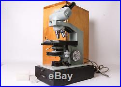 Vintage Microscope Watson Barnet Microsystem 70 Phase 70 With Case
