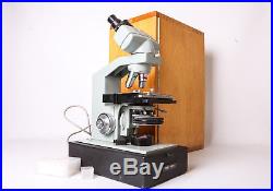 Vintage Microscope Watson Barnet Microsystem 70 Phase 70 With Case