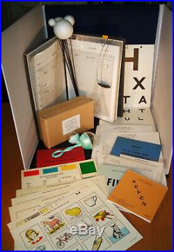 Vintage NFER STYCAR VISION & HEARING TESTS Manuals, Equipment, Charts & Records