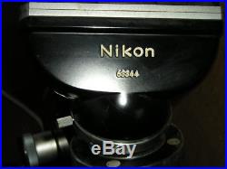 Vintage NIKON MICROSCOPE with objectives Nippon Kogaku & light with Power source