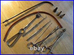Vintage NRM 12 German Medical equipment from 40's Catheter Tube Forcep no rust