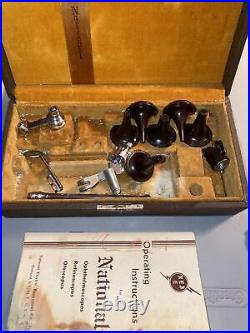 Vintage National Otoscope Ophthalmoscope Medical Equipment Antique Parts