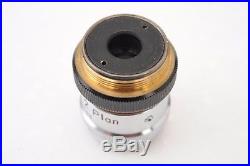 Vintage Nikon 2 PLAN 2x 0.05 Variable Aperture Microscope Objective Lens w Case