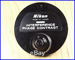 Vintage Nikon Microscope Interference Phase Contrast Condenser