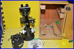 Vintage Nikon Microscope Model SU with Wooden Case