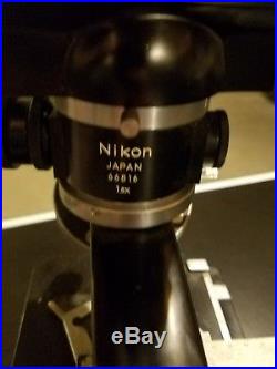 Vintage Nikon Microscope Model S Trinocular