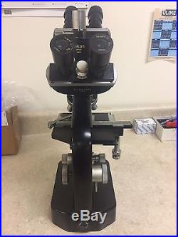 Vintage Nikon Microscope With Dual View Heads