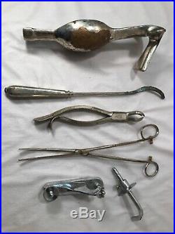 Vintage OB GYN Obstetric Birthing Tools & Antique Medical Equipment Assorted L2