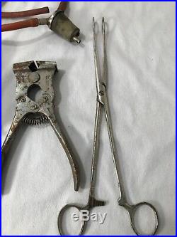 Vintage OB GYN Obstetric Birthing Tools & Antique Medical Equipment Assorted L3