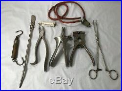Vintage OB GYN Obstetric Birthing Tools & Antique Medical Equipment Assorted L3