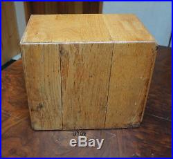Vintage Oak Microscope Slide Storage Cabinet with 25 drawers