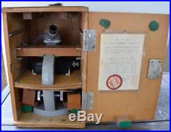 Vintage Olympus Tokyo Microscope EC Mod medicine & biology withcase, 3 objectives