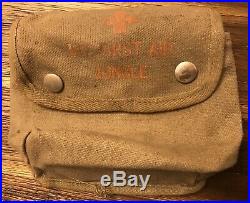 Vintage Original War Military Medical Equipment Jungle First Aid Kit Pouch