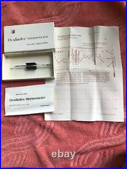 Vintage Ovulindex Thermometer Linacre Laboratories NY Medical Equipment USED