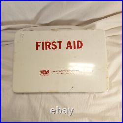 Vintage PAC-KIT SAFETY EQUIPMENT CO. First Aid Kit, Metal Case with Contents USA