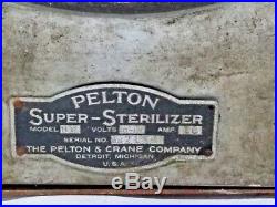 Vintage Pelton Super-Sterilizer Model HP 10 120V Autoclave Omniclave Tattoo Lab