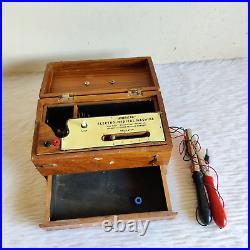 Vintage Pre War Handcrafted Wooden American Electro-Medical Machine Box TL80