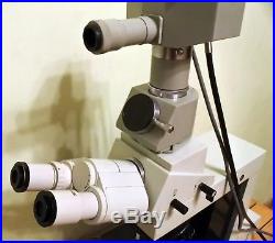Vintage Professional Carl Zeiss Jena JENAVAL Upright Microscope