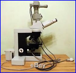 Vintage Professional Carl Zeiss Jena JENAVAL Upright Microscope