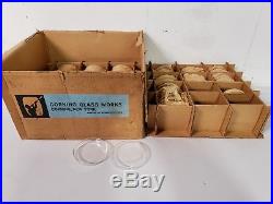 Vintage Pyrex 3160 Petri Dish 100x15 mm case of 62 Laboratory Glass ware Corning