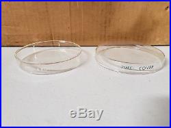 Vintage Pyrex 3160 Petri Dish 100x15 mm case of 62 Laboratory Glass ware Corning