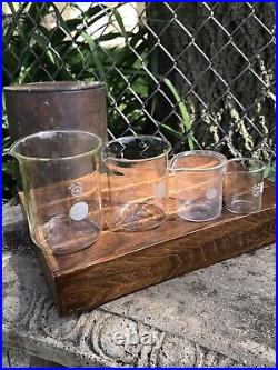 Vintage Pyrex Beakers Laboratory Equipment Chemistry Apothecary 1940s Lab Kit