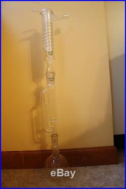 Vintage Pyrex Friedrichs Extraction Apparatus Condenser Tube Flask 34/45 Soxhlet